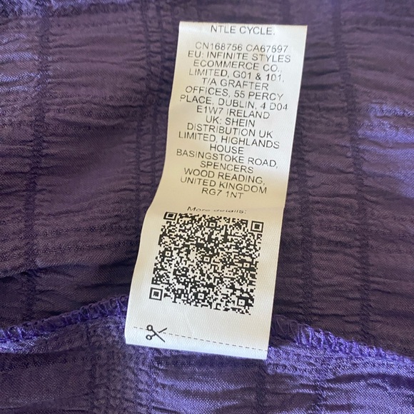 Shein lune plus size women’s solid color simple daily dress purple, size… - Picture 9 of 9